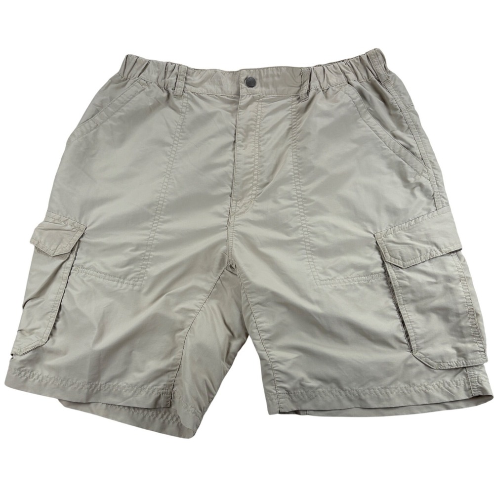 REI Cargo Shorts Mens Large Tan Khaki Gorpcore Hiking Outdoor